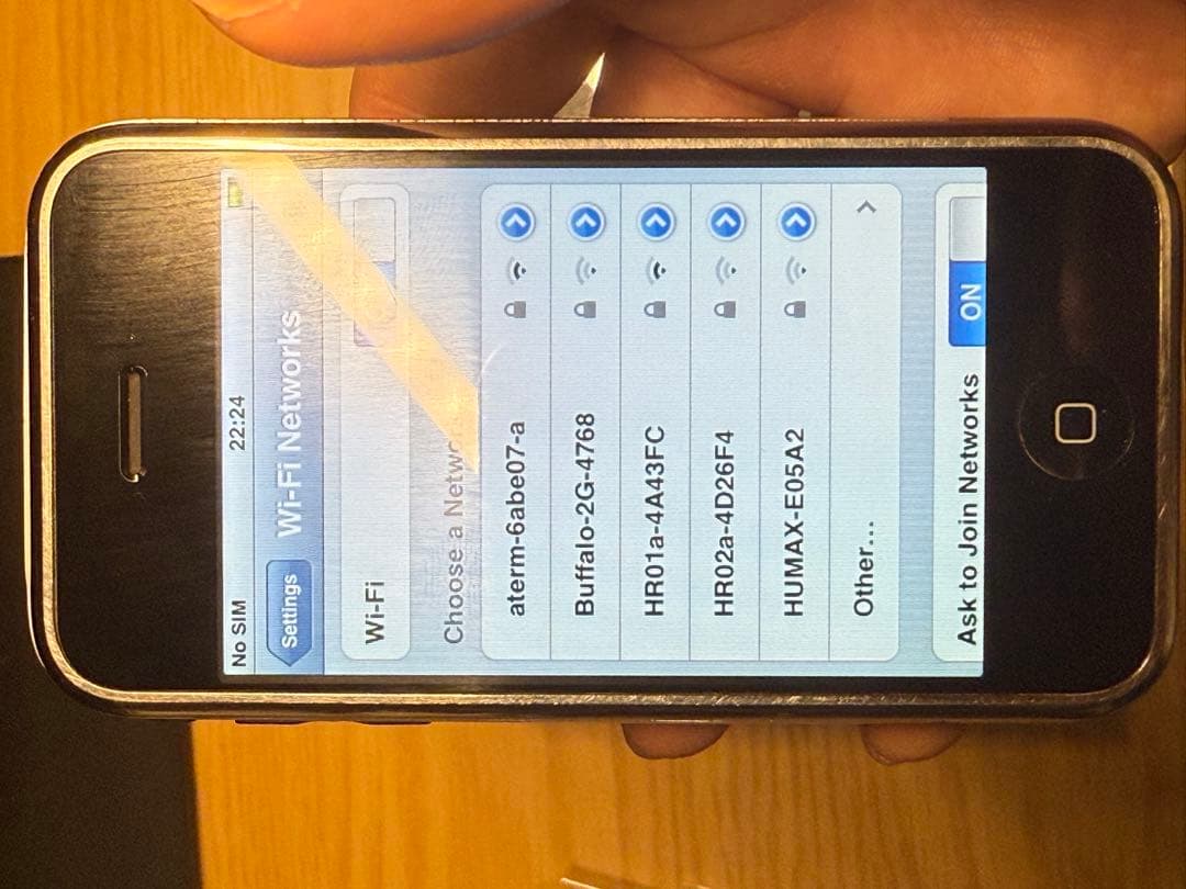 iPhone 2G 箱付属品付き シリアル番号一致 美品 日本未発売 初代