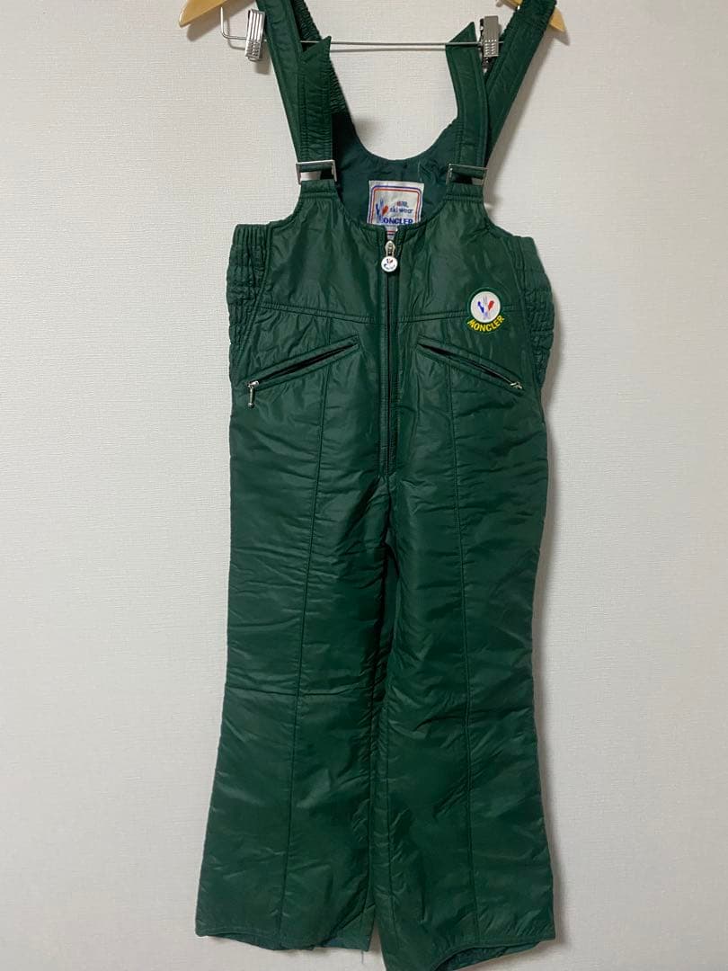MONCLER モンクレール スキーウェア ビブパンツ 緑 Ｍ アシックス