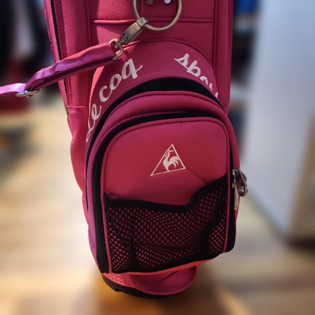 Le Coq Sportif ピンクキャディバッグ