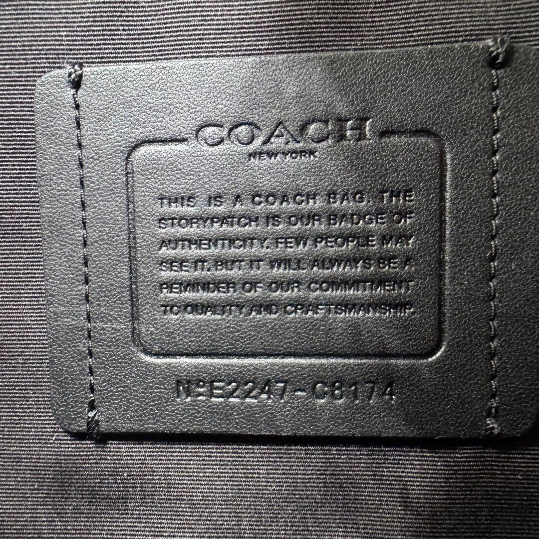 極美品✨ コーチ ブリーフケース 2way グラハム A4 レザー ブラック