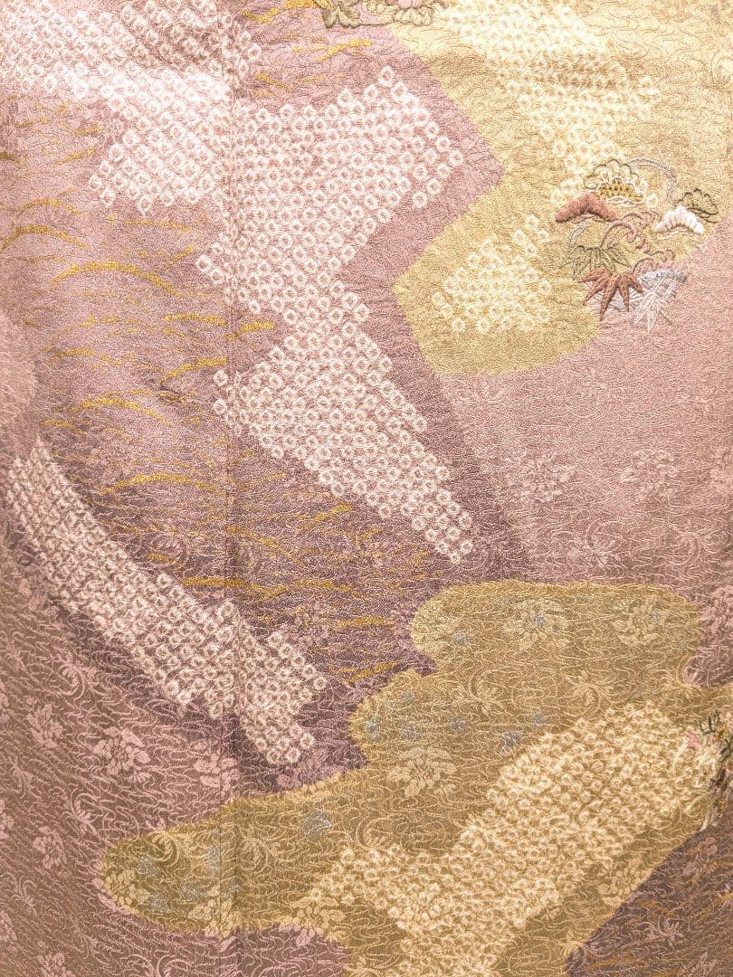 未使用付下げ4点セット　附下げ　袋帯　帯締め　帯揚げ