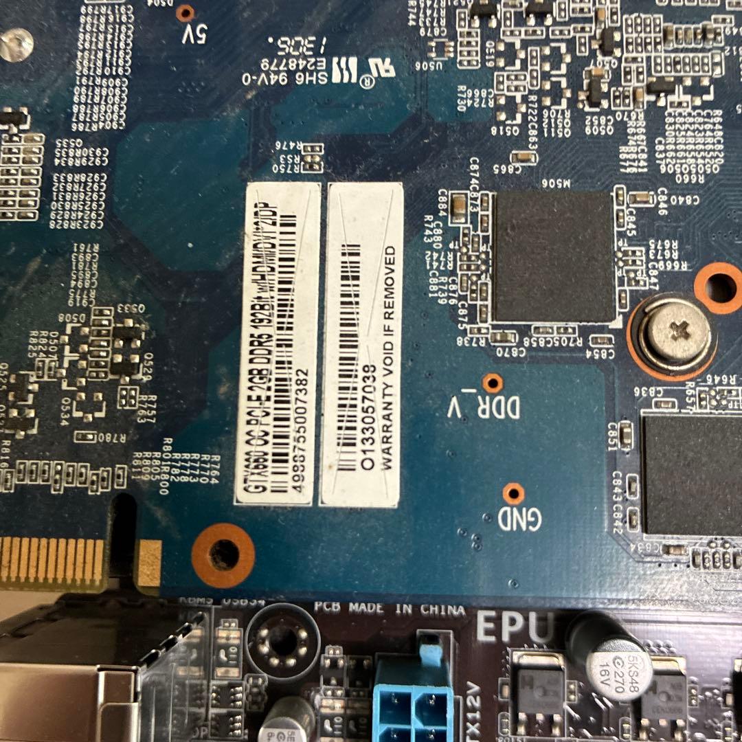 ジャンクP8H77-V Core i5-3570 RAM16gb gtx660