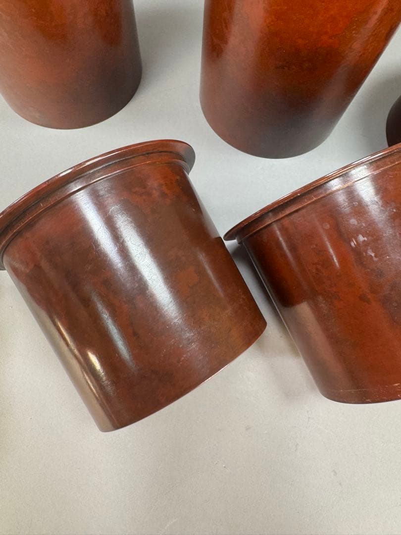 いけばな　唐銅　鋳銅　三寄寸胴花器　古流　池坊　未生流　龍生派　銅花瓶　華道具