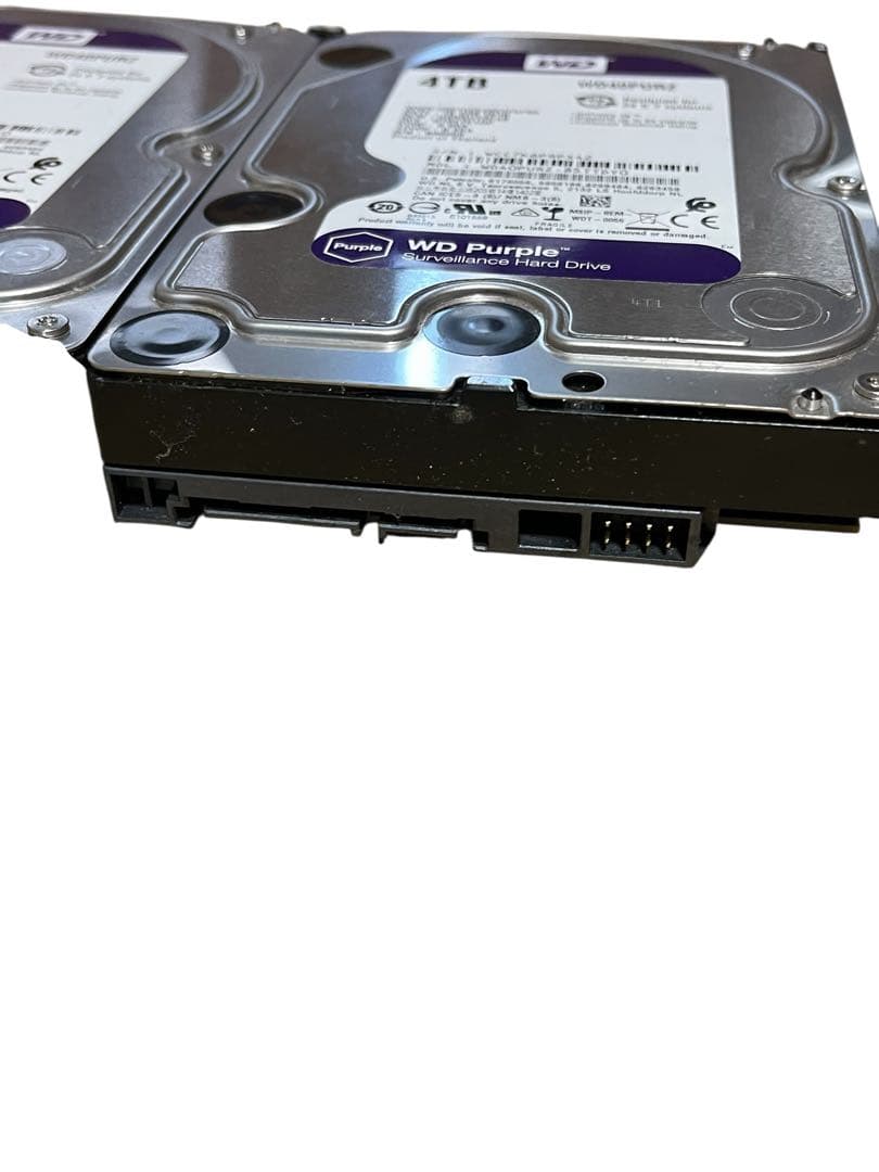 WD Purple 4TB HDD WD40PURZ 2台セット