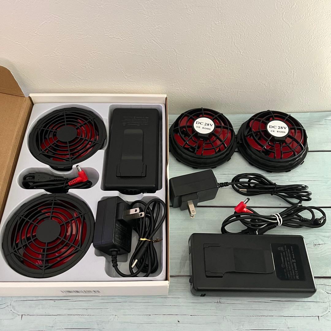 バートル AC2004 エアーベスト　クラフト サイドファン バッテリー２セット