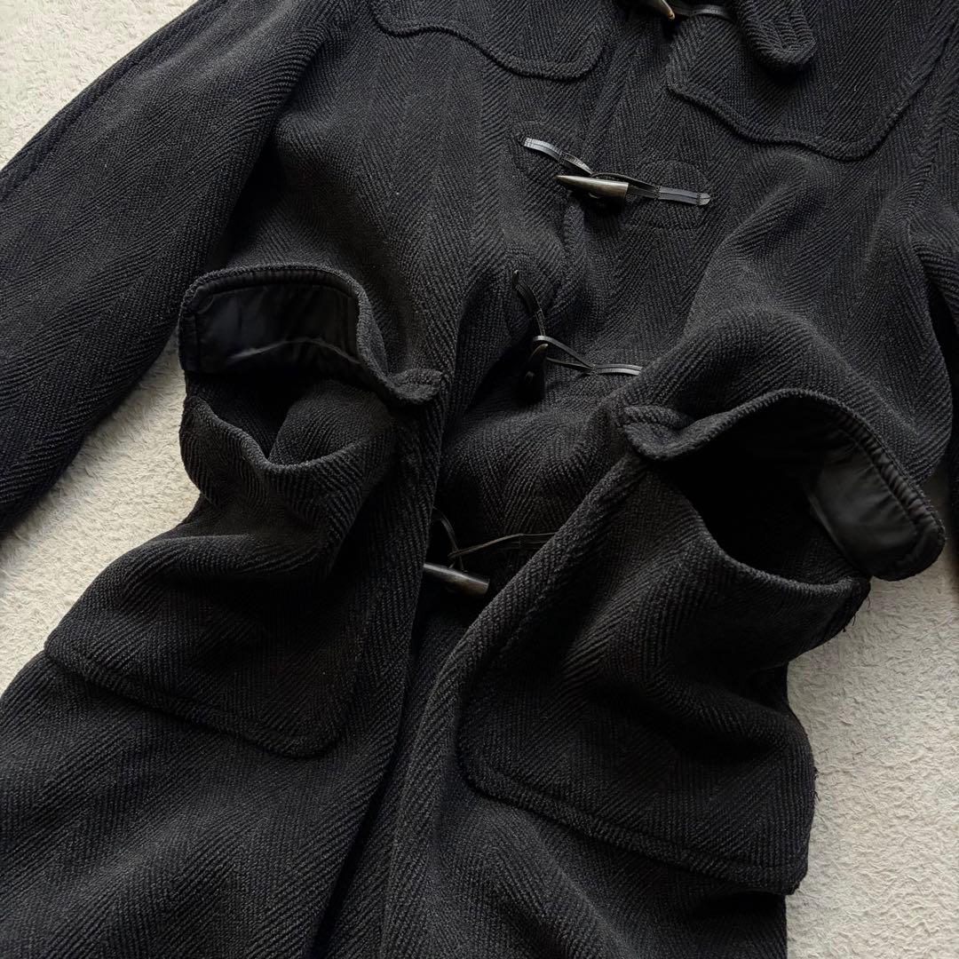 美品✨グローバーオール ダッフルコート キングストン ヘリンボーン グレー XL