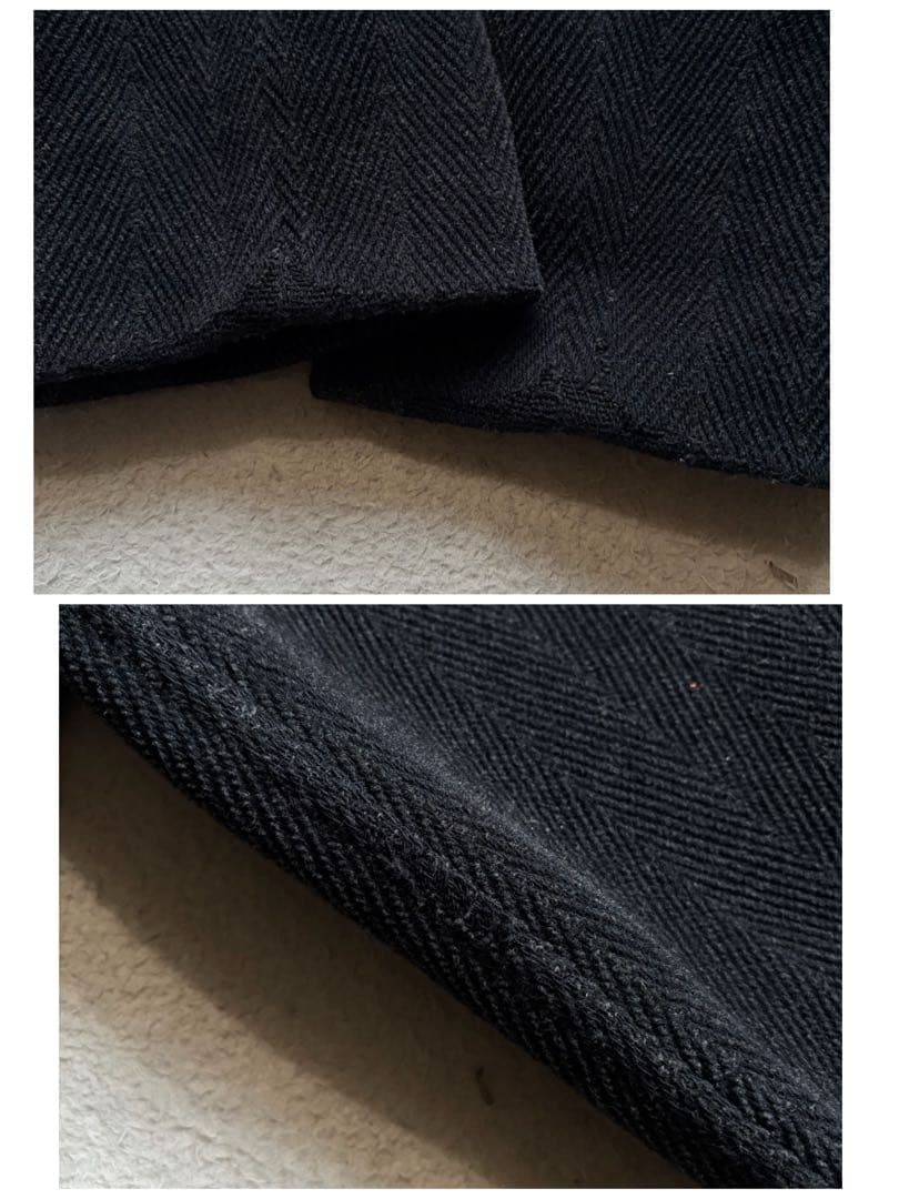 美品✨グローバーオール ダッフルコート キングストン ヘリンボーン グレー XL