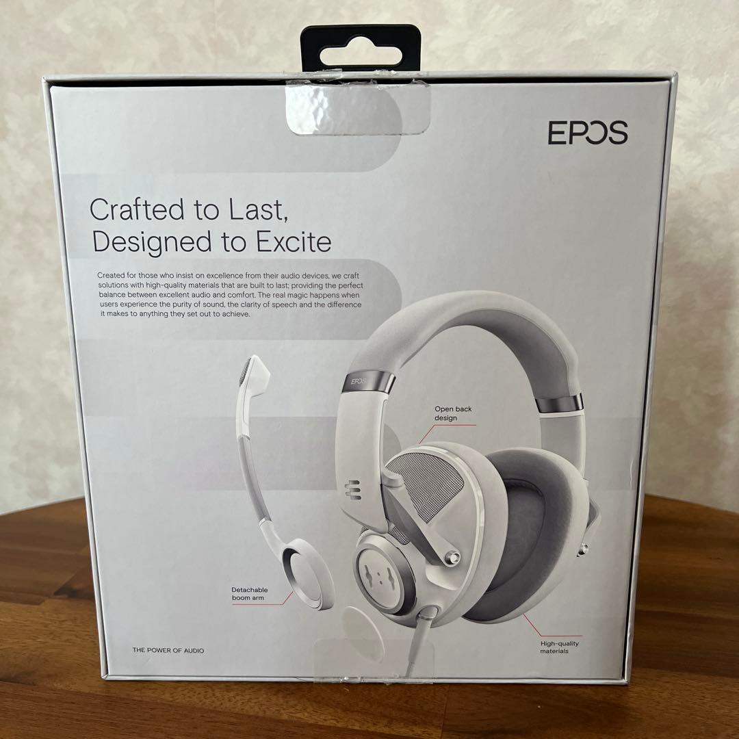 ゼンハイザー　EPOS H6PRO ゲーミングヘッドセット ホワイト開放型　美品