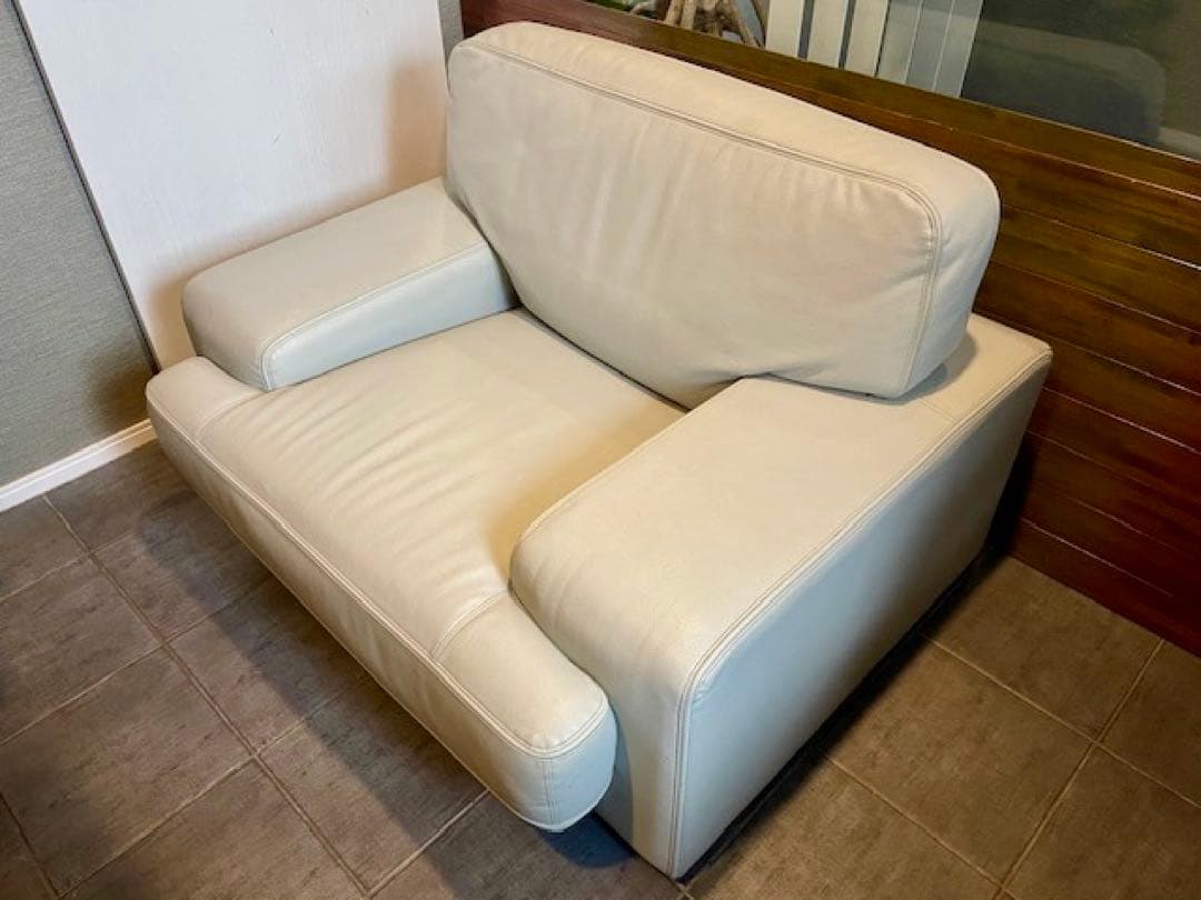 美品■maruniマルニ■ワイドシングルソファー/ラウンジアームソファー/1人掛