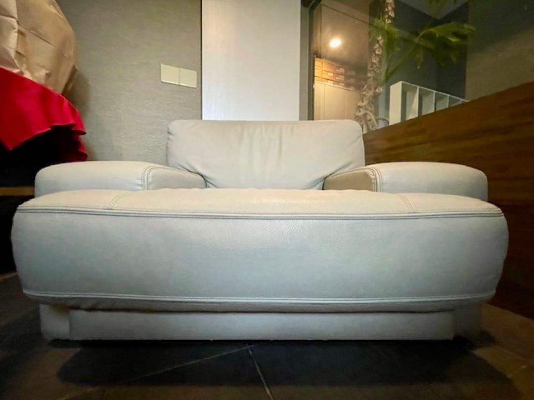 美品■maruniマルニ■ワイドシングルソファー/ラウンジアームソファー/1人掛