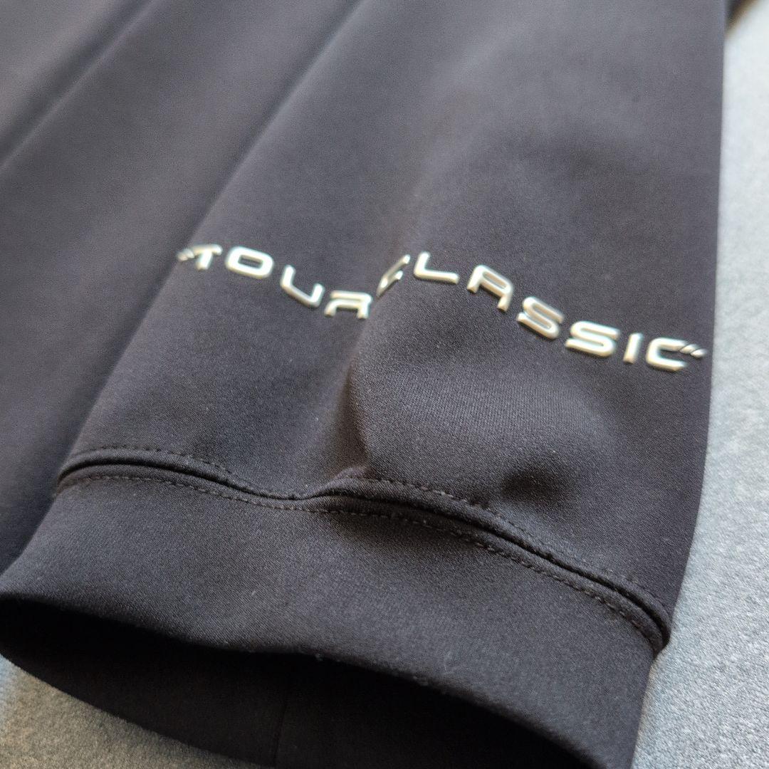 【美品】ラフロッグゴルフ　ダンボールニット素材　モックネック長袖　黒　XL