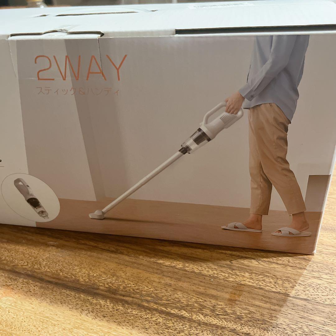 USB充電式 コードレス掃除機 ホワイト スティック ハンディ 両用