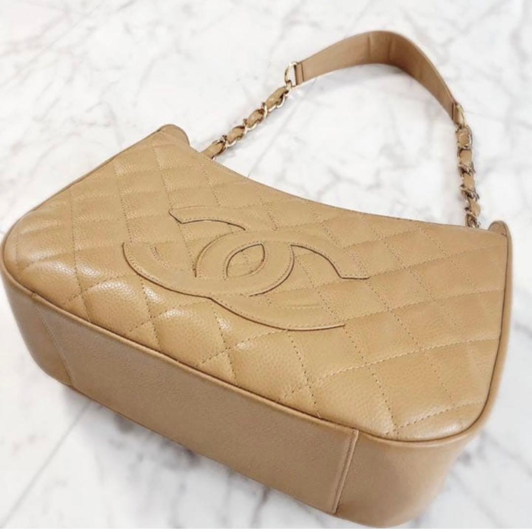 CHANELシャネル キャビアスキン バッグ 美品