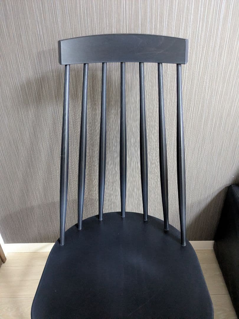 梱包・発送たのメル便　UNICO　コトナ　ダイニングチェア　ブラック　黒　　②