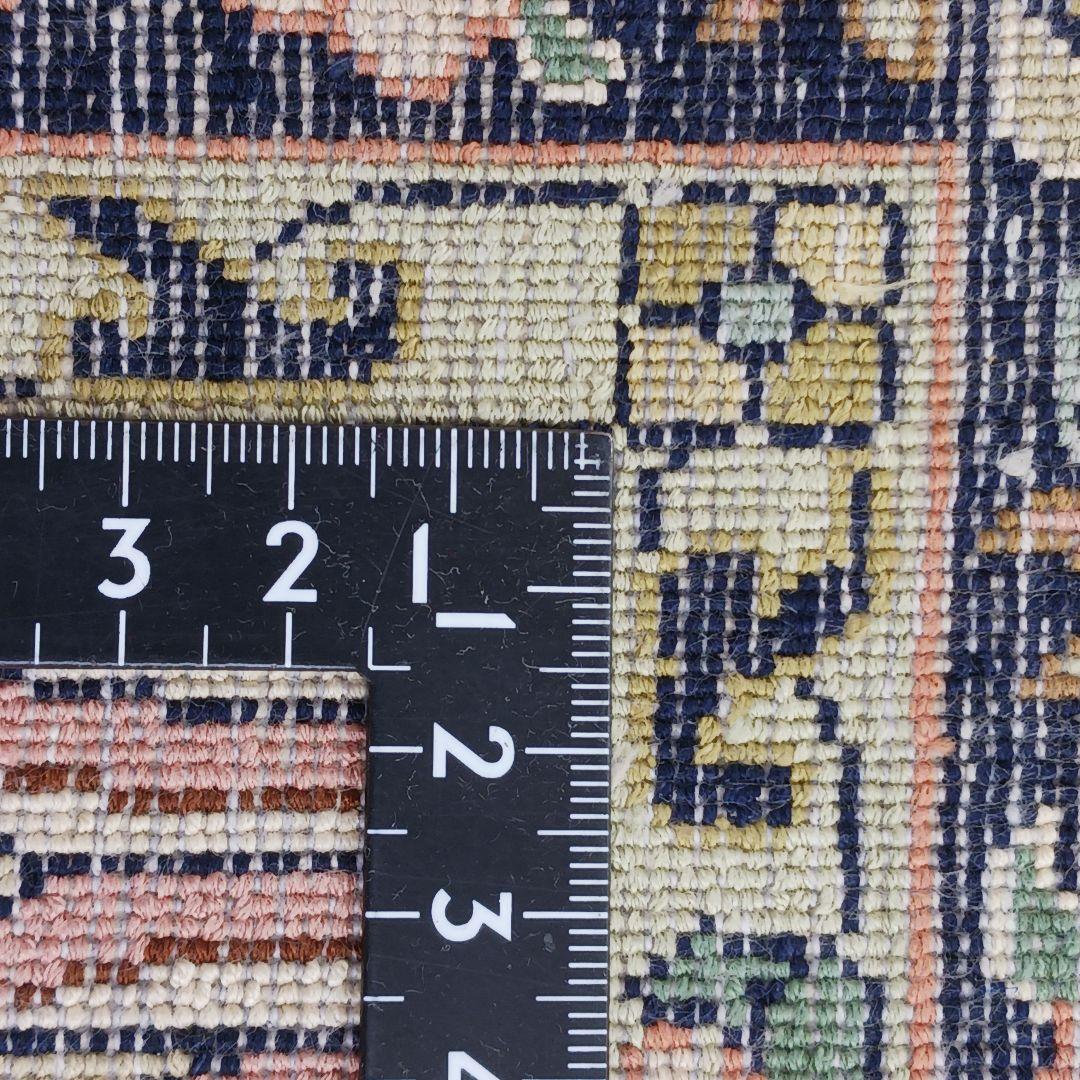 専用Y3137 インド カシミールシルク絨毯 手織り 151×94㎝