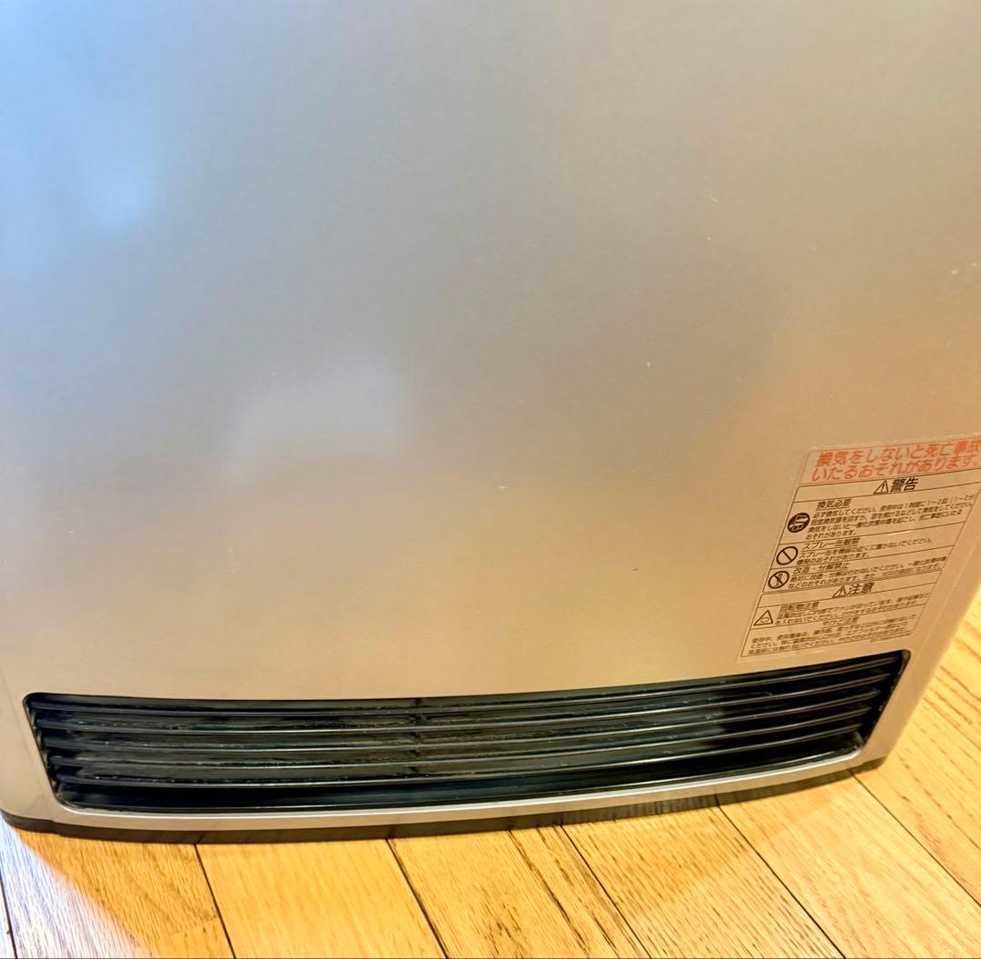 ガスファンヒーター デジタル表示 シルバー