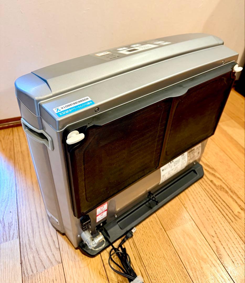 ガスファンヒーター デジタル表示 シルバー