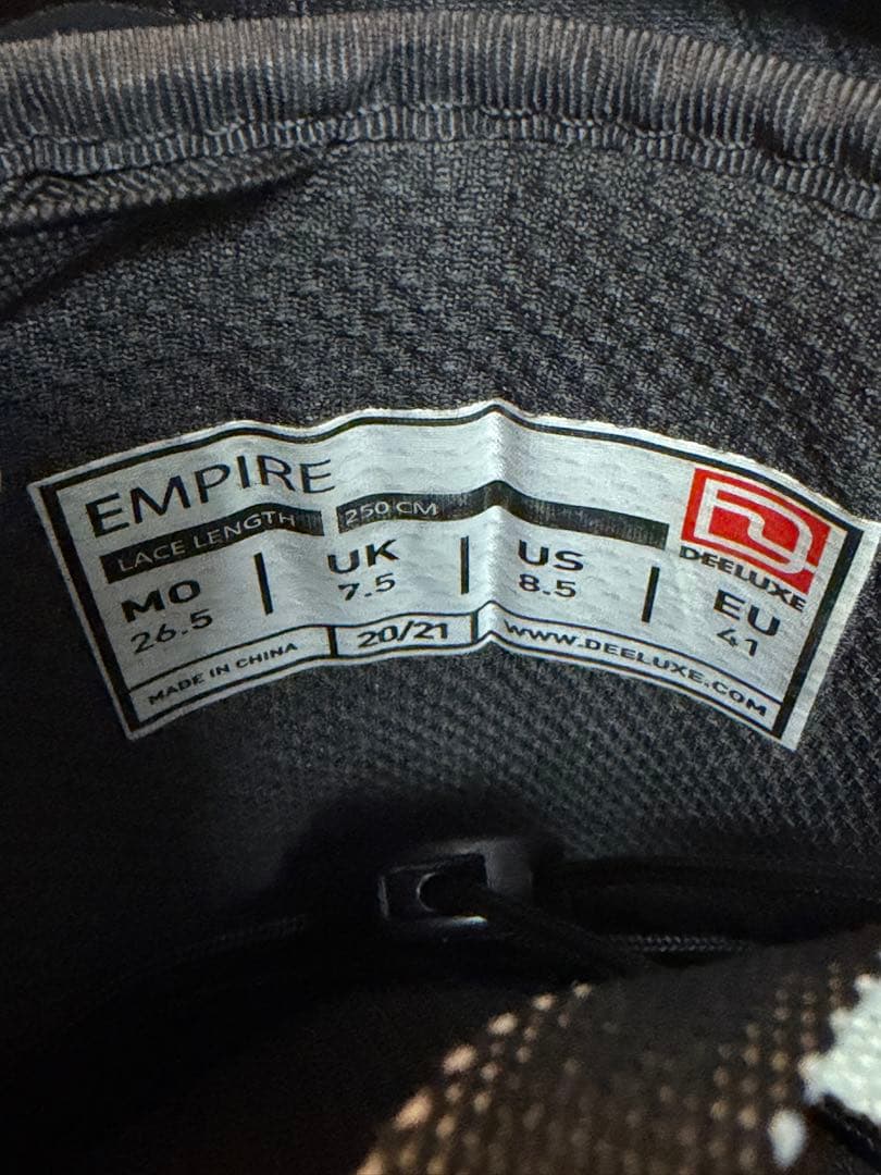 スノーボードブーツ ブラック ダブルストラップ DEELUXE