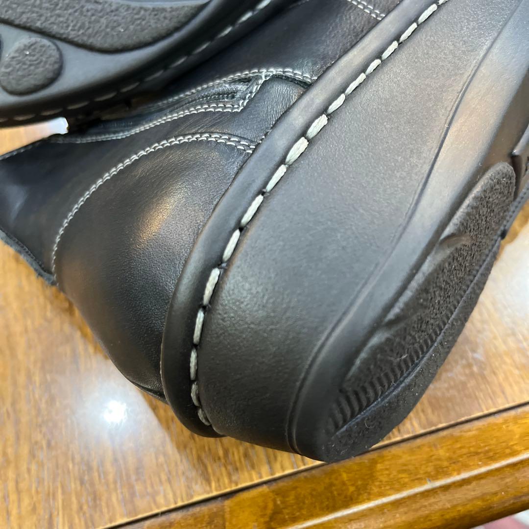 ドイツ.BAR(ベアー)ショートブーツ黒本革レザー24.0cm定価¥55000