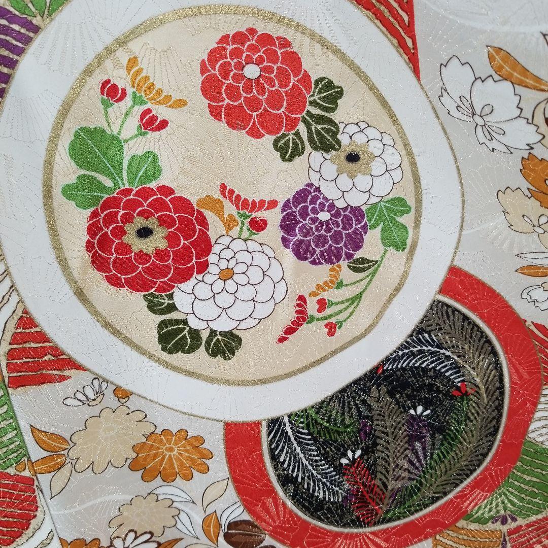 Sonomamafs136 訳有特価 小～中振袖 縁起柄 豪華 金糸 正絹