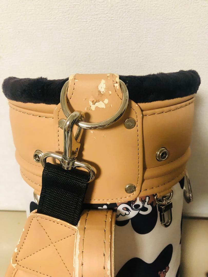 3姉妹mama　廃盤希少　M.U.SPORTS 牛柄 ゴルフバッグ　美品