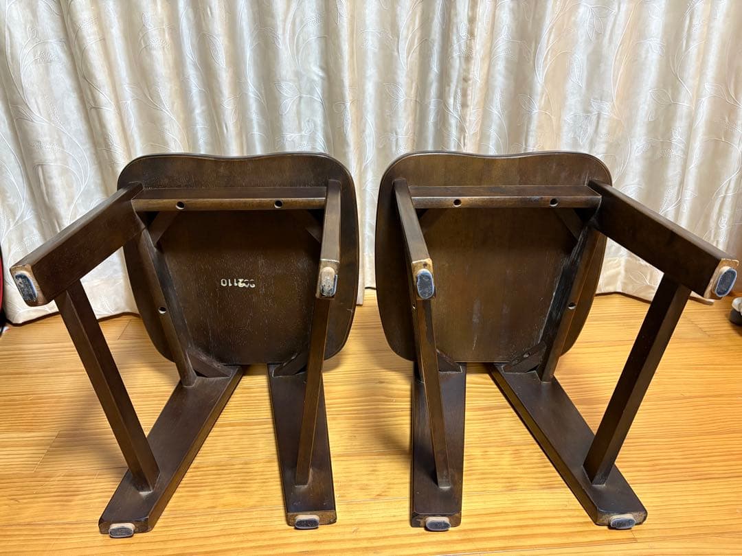 karimoku カリモク RUSTIC ラスティックチェア 2脚 無垢 椅子