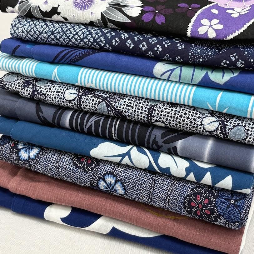 ゆりのはな　浴衣　女物　１０点　まとめ売り　未使用品～少々汚れ有り　綿　G201