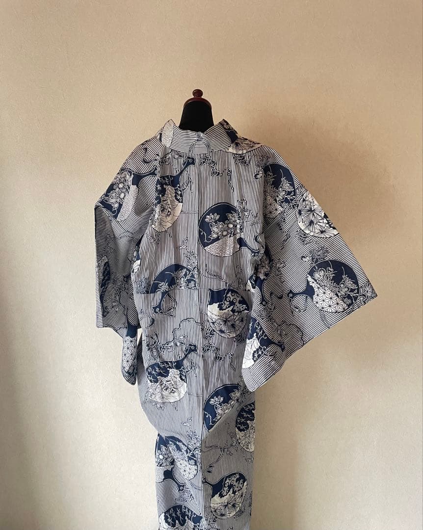 K*✧様 浴衣、ミンサー半幅帯　セット