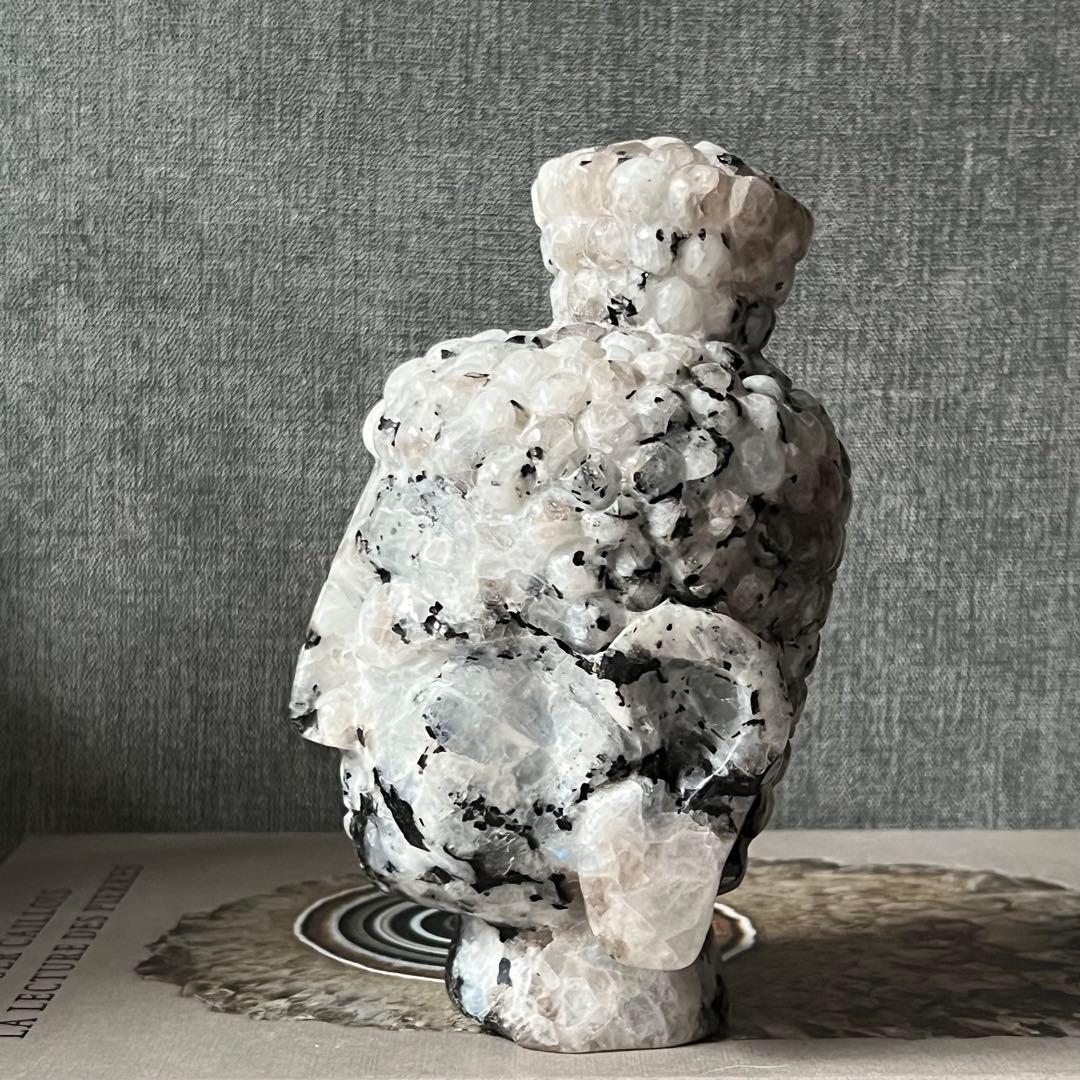 レインボームーンストーン　ブッダヘッド