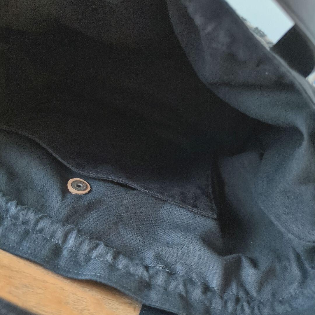 あおりポケットの巾着バッグ＊ミナペルホネン Symphony