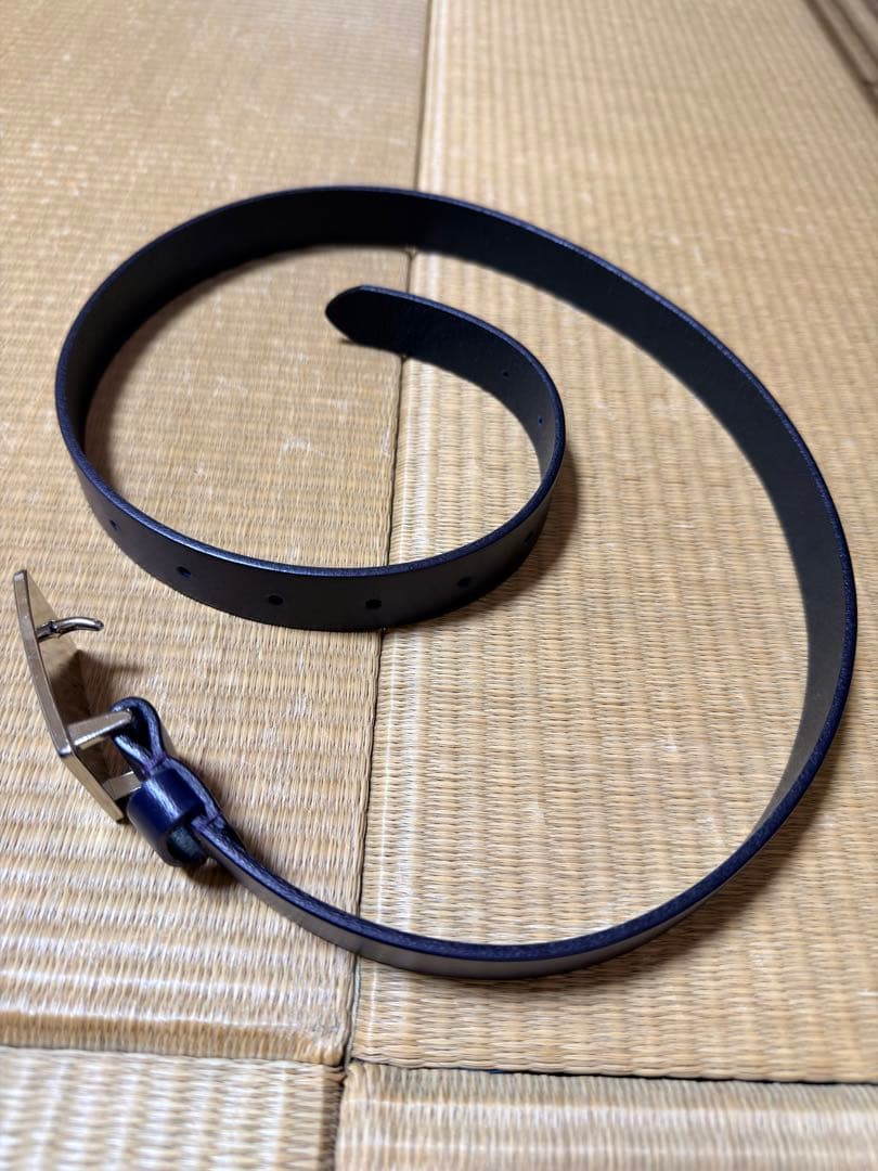 【美品】ヴィヴィアンウエストウッド ベルト ビッグオーブ 紺 細ベルト 調整可