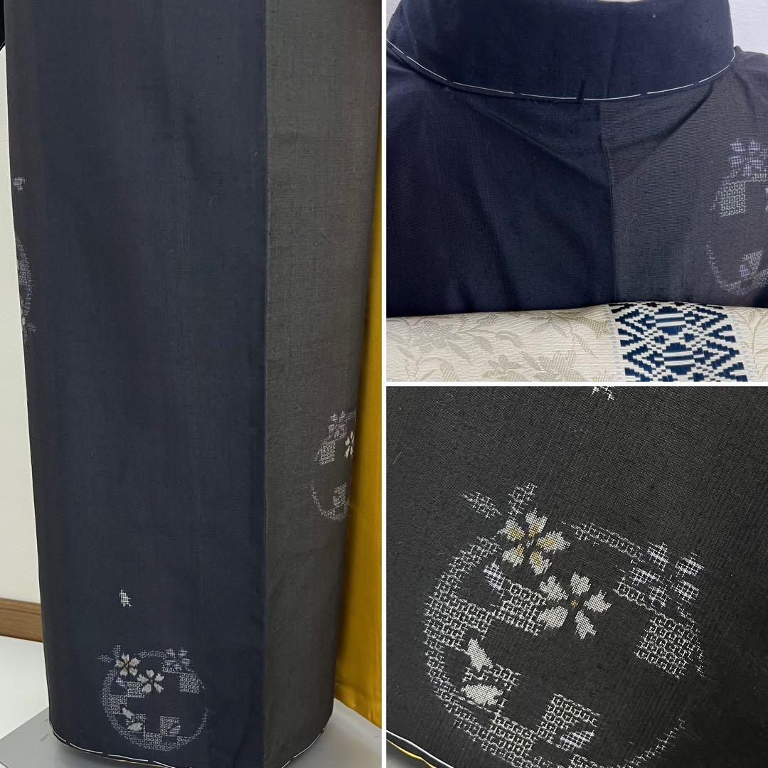 専用❗️新品 奥順謹製【結城紬】仕立て上り　おく玉 正絹 さが美 s748