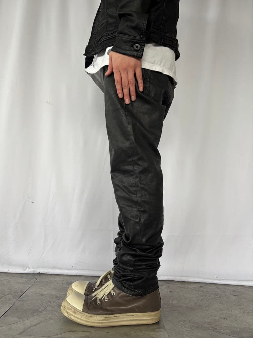 パンツ DIOR HOMME Wax Coating Straight Jeans