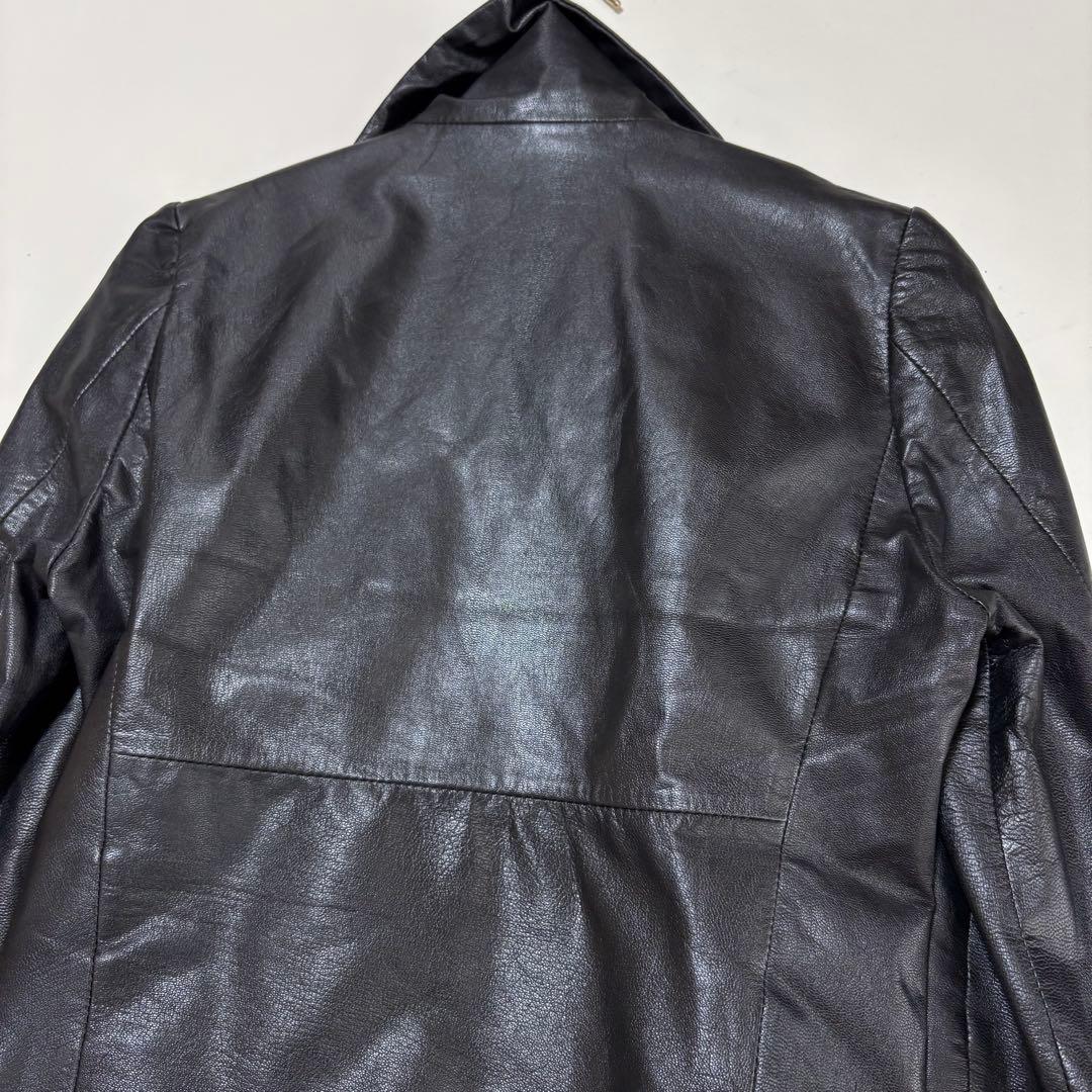 EKAM　エカム　ライダース　レザージャケット　ゴートレザー　ブラック　S