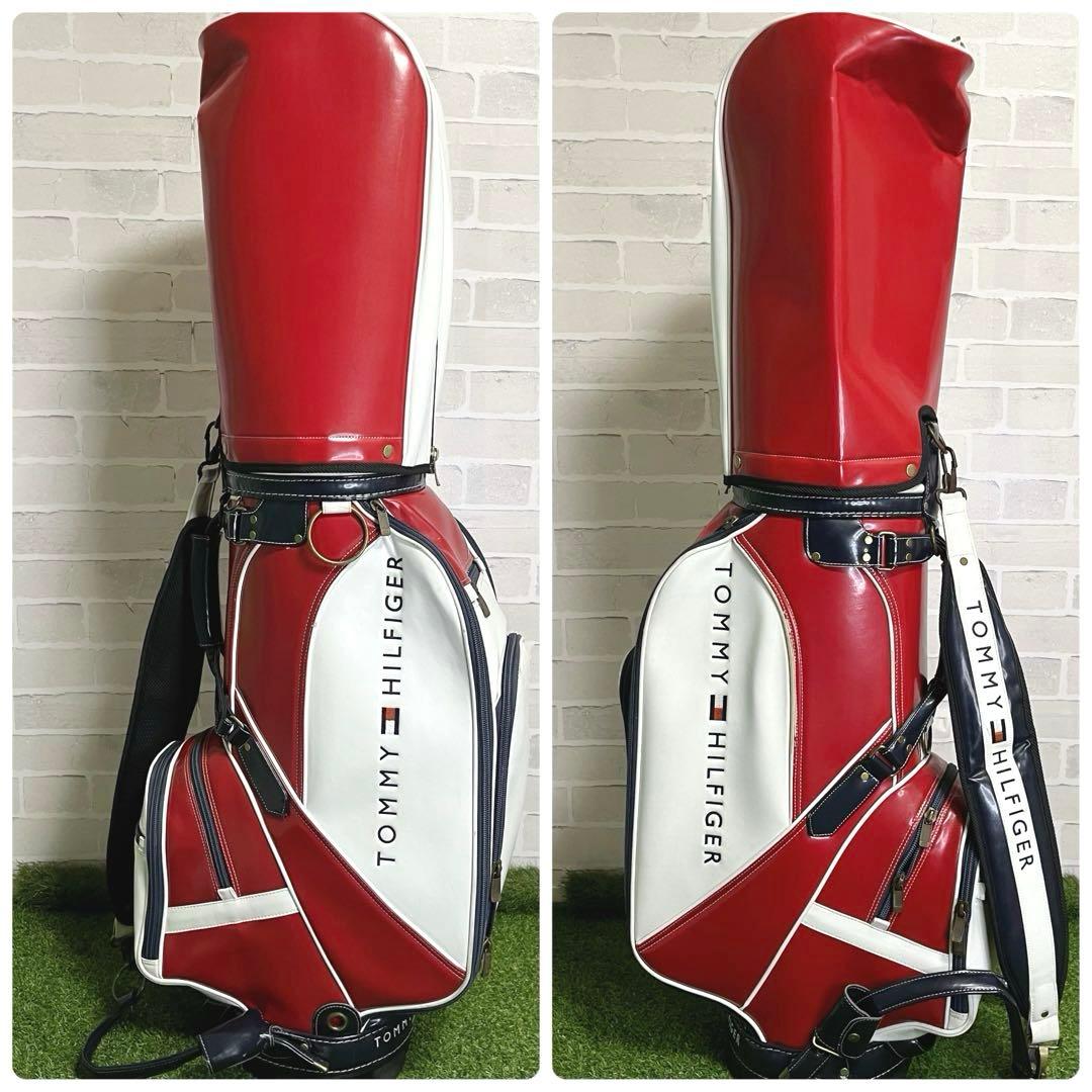 美品 入手困難 トミーヒルフィガー キャディバッグ 9.5型 男女兼用 オシャレ