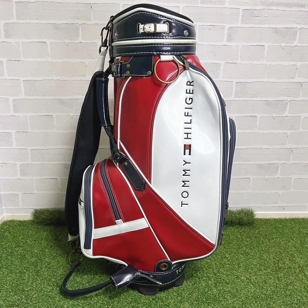 美品 入手困難 トミーヒルフィガー キャディバッグ 9.5型 男女兼用 オシャレ