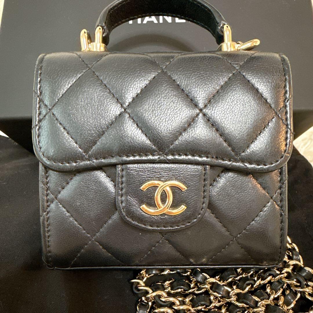 CHANEL クラッチ　ショルダー　ミニ　マトラッセ　バッグ
