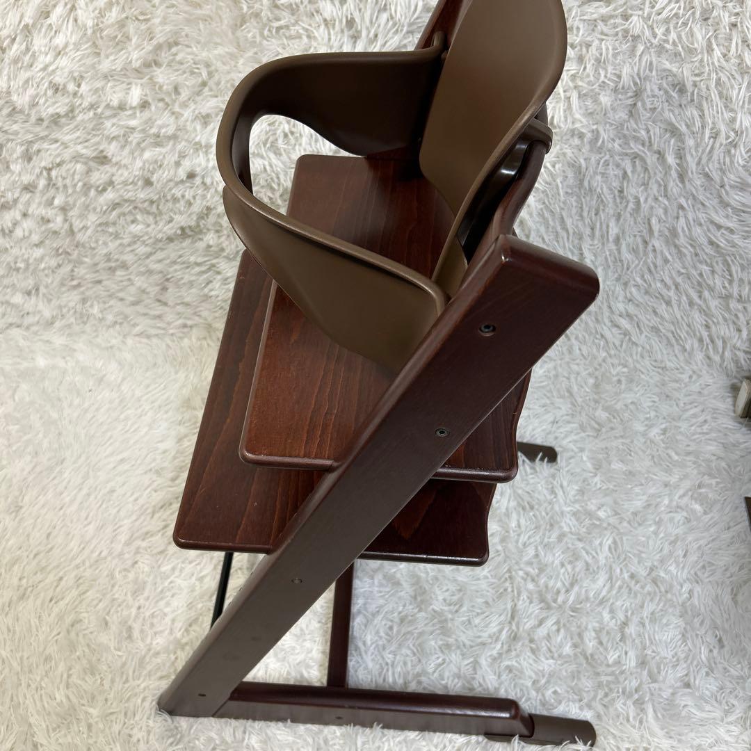 ストッケ トリップ トラップ ベビーチェア+ベビーセット ウォールナットブラウン