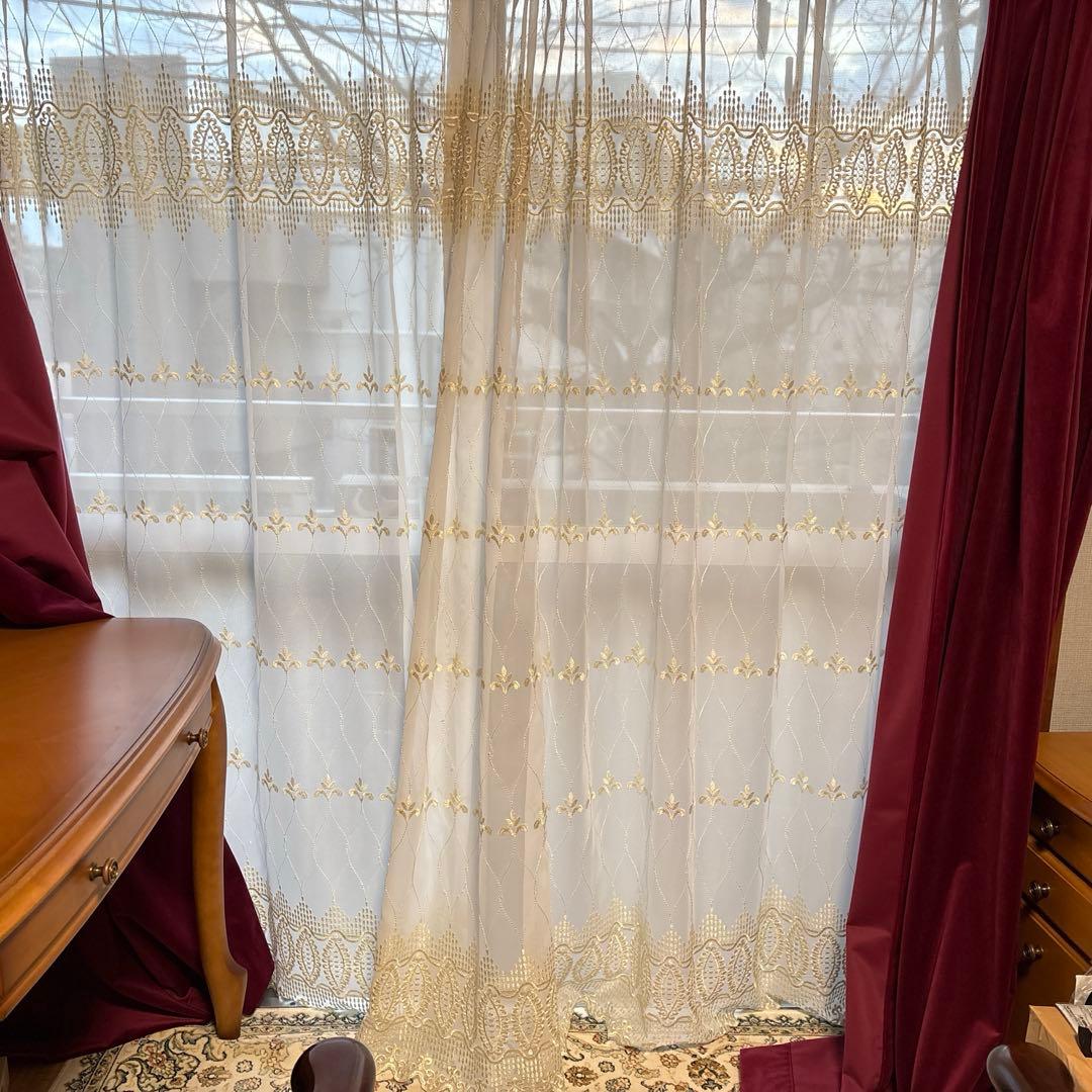 カーテン・レースセット　2/20以降発送予定