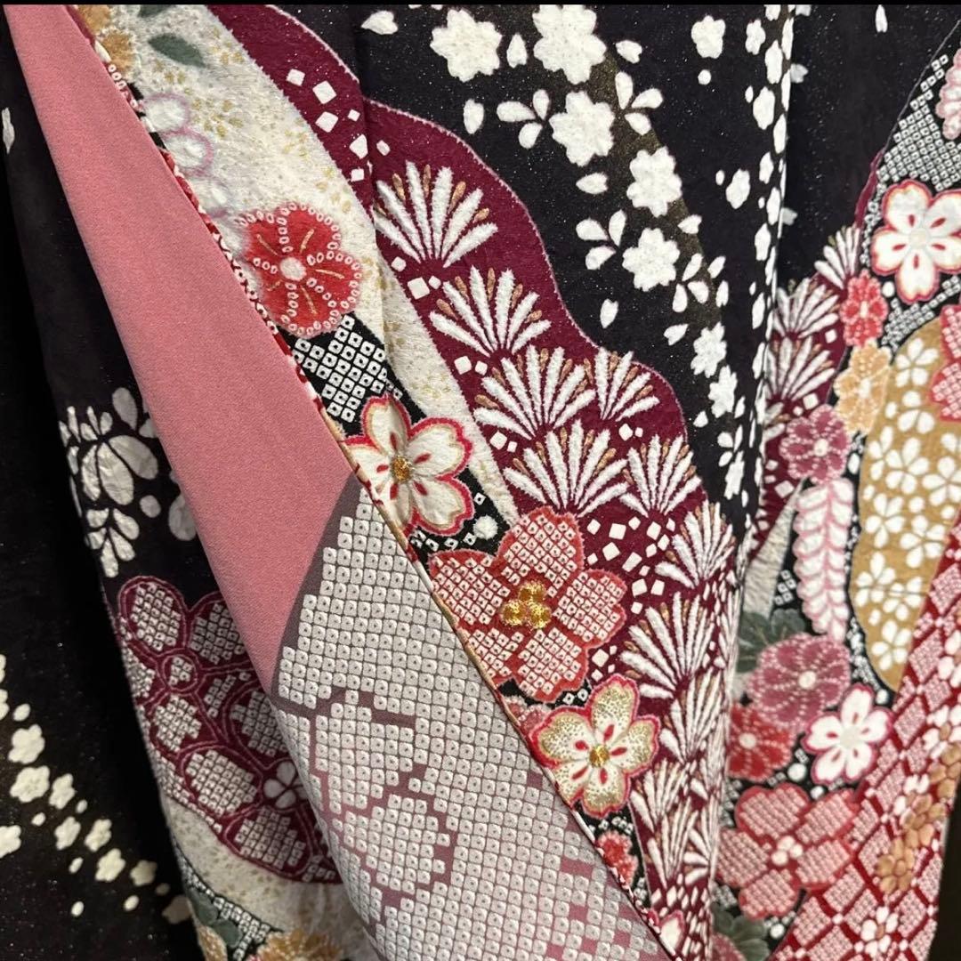 【京都キモノ友禅】金駒刺繍×部分絞り銀通し煌めく王道古典振袖フルセット　成人式