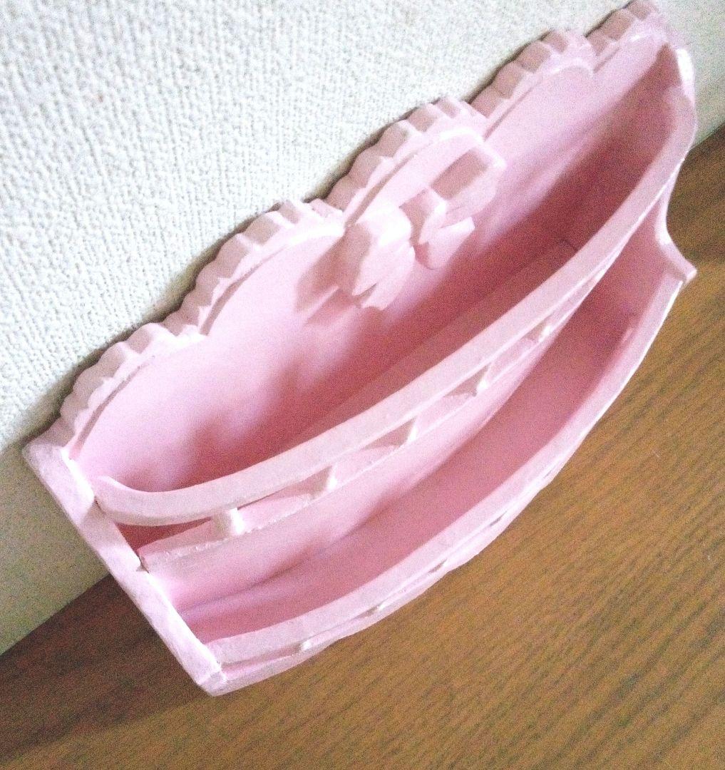 ろい　アンティーク調リボン付きレターラック