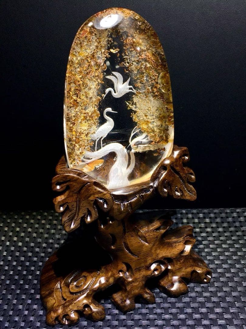 ⭐︎【高級】オーロラクォーツ 置物 283g