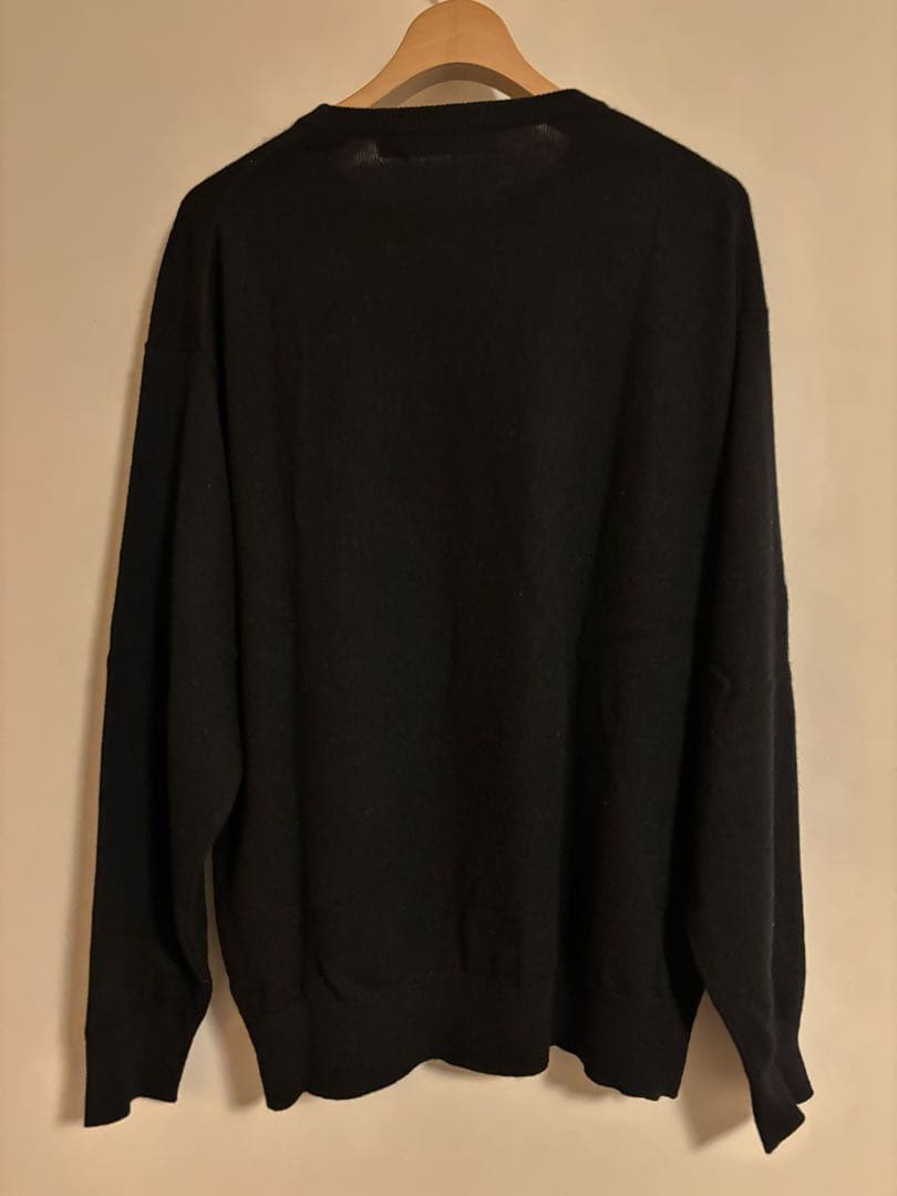 ビンテージ ブラック 100% カシミア セーター XL