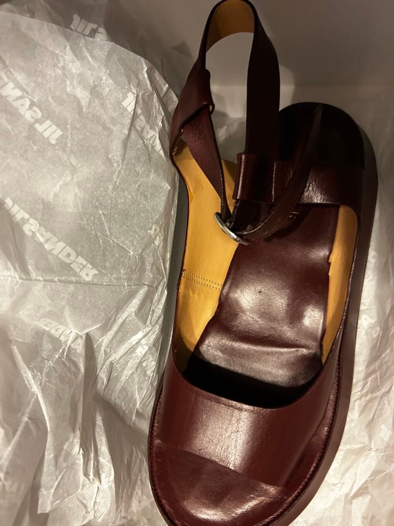 ジルサンダー　jil sander サンダル　チャンキーソール　38