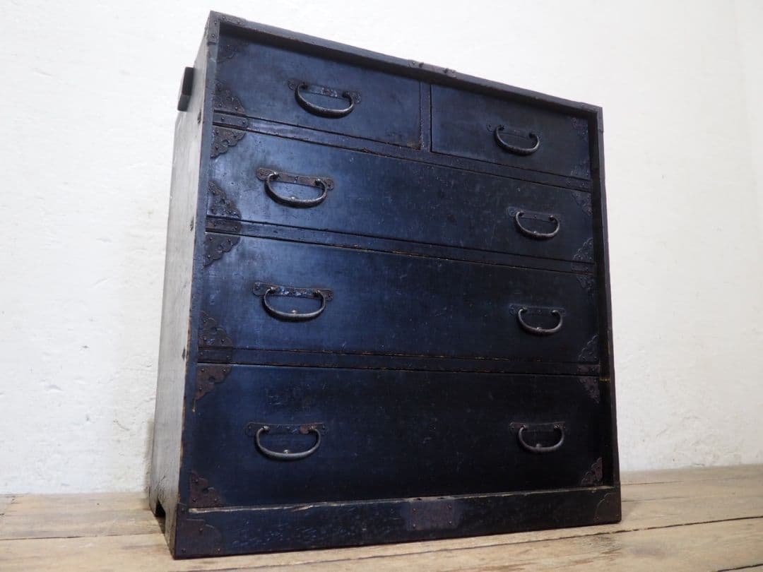 1259　 アンティーク　小箪笥　棒タンス　収納棚　骨董　レトロ　インテリア