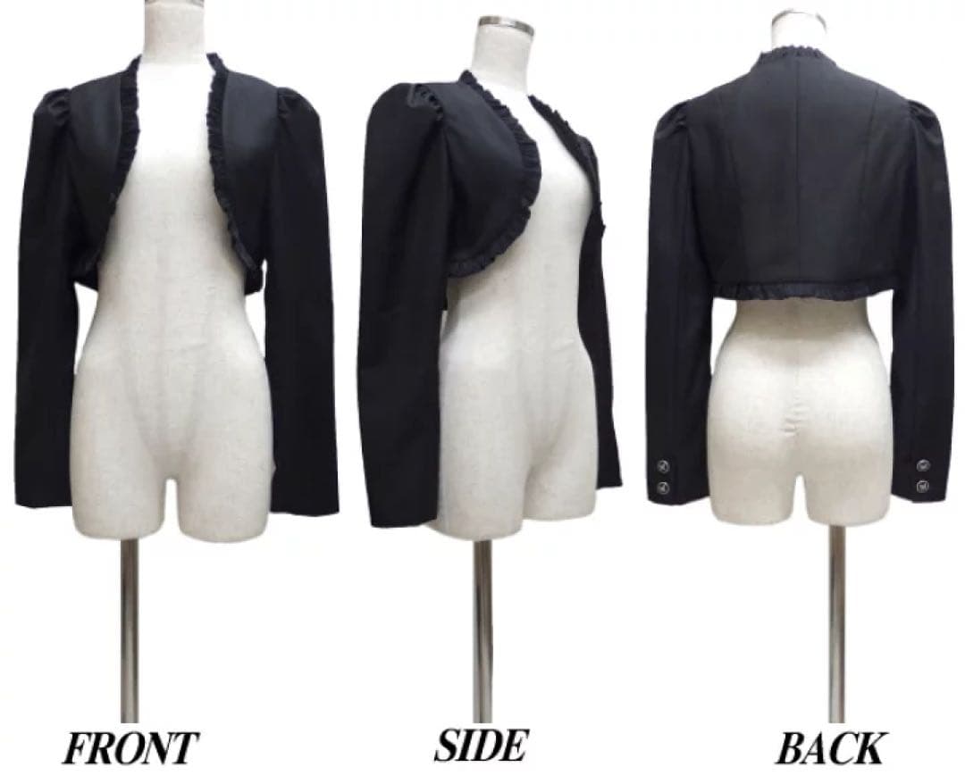 Sheglit クラシカルフリルボレロ 黒