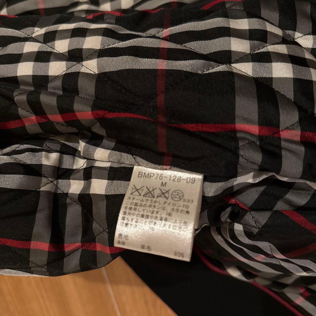BURBERRY BLACK LABEL ダッフルコート Mウール ブラック