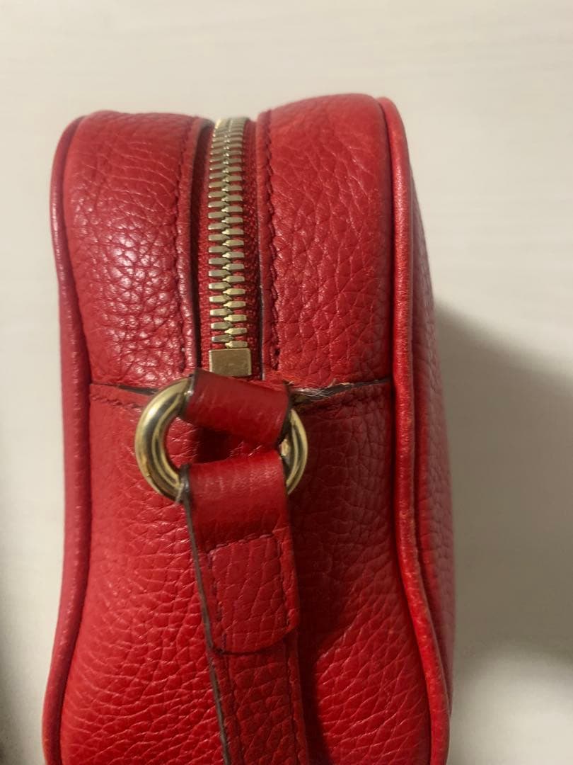 GUCCI ソーホー　ショルダーバッグ　赤