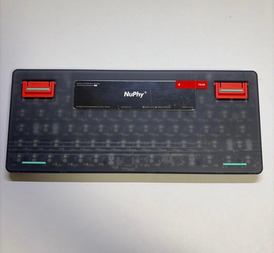 NuPhy Air75 V2 グレー 赤軸 US配列