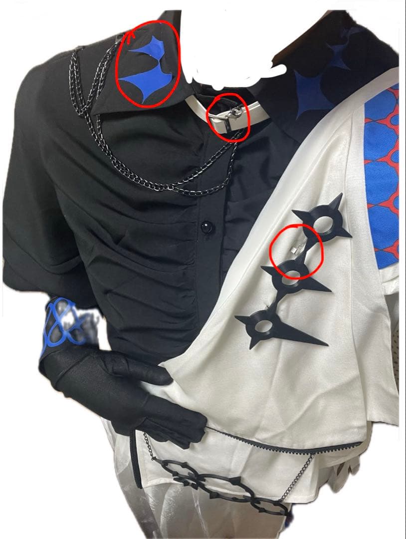 星導ショウ コスプレ衣装 初期傷アリ レディースL ウィッグ付可